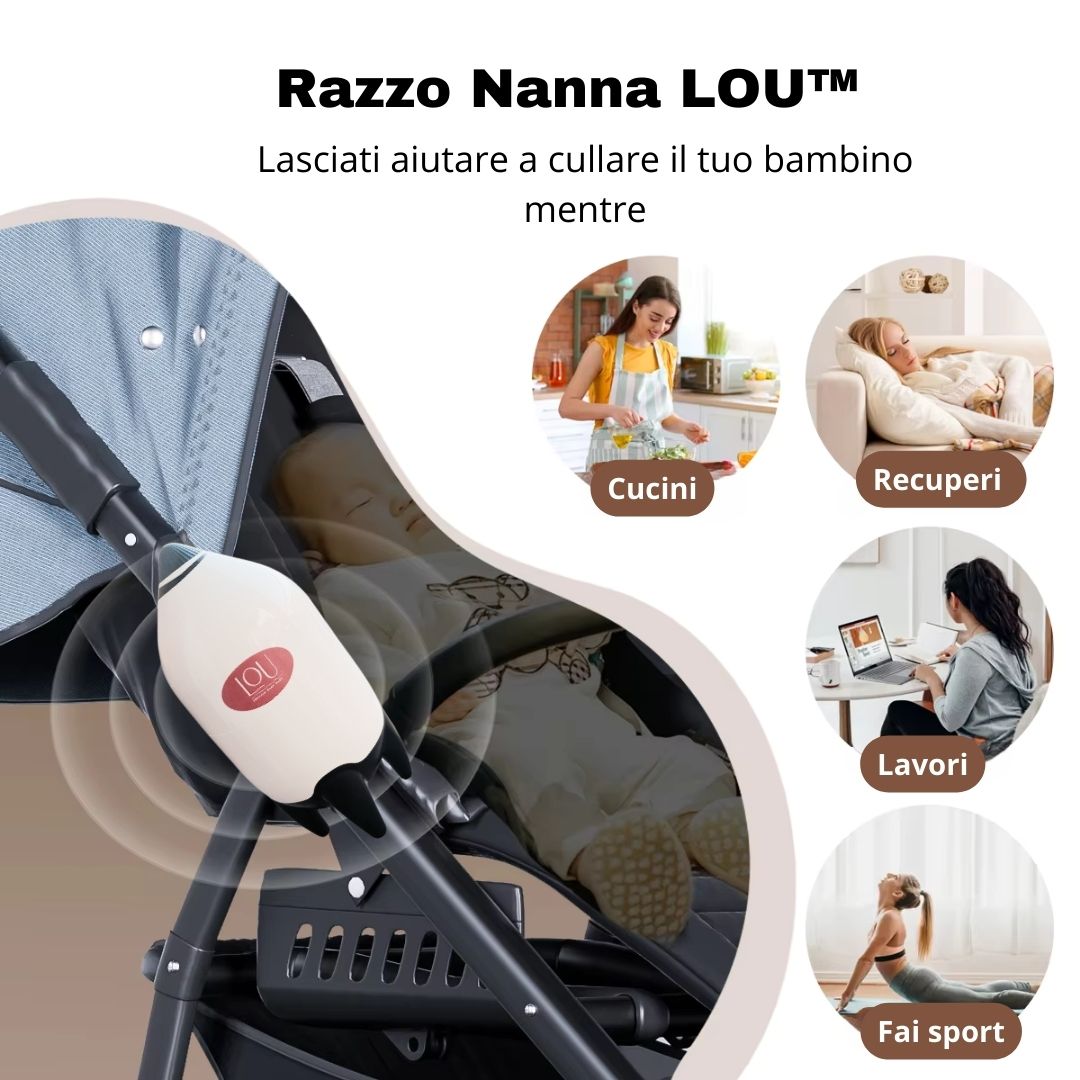 Razzo nanna LOU™ - Oscillatore Carrozzina, Passeggino, Ovetto